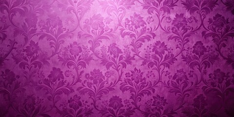 Soft, fuchsia-purple floral patterns adorn a serene wall background, creating a calming atmosphere in any room , purple