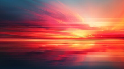 Obraz premium Dramatic abstract speed blur background featuring intense red and orange horizontal streaks for.