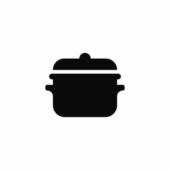 pot cooking kitchen icon vector sign