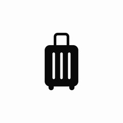 travel suitcase luggage icon vector sign