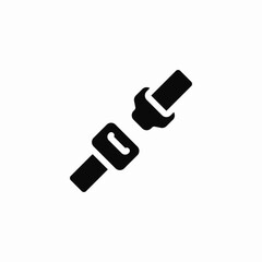 seat belt safety icon vector sign