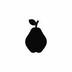 pear fruit icon vector sign