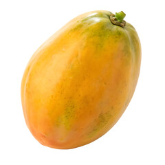 Ripe papaya on a transparent background