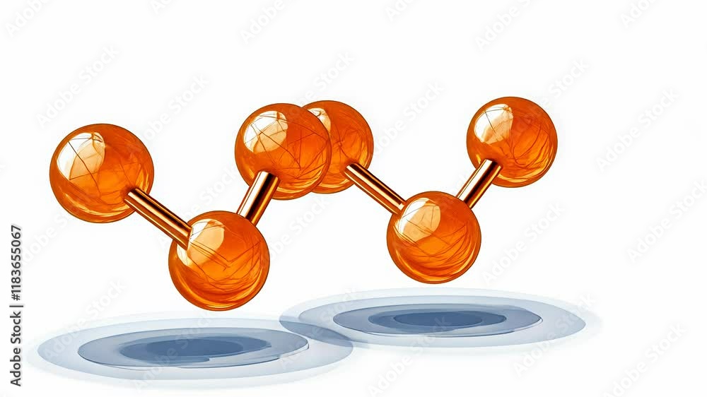 Poster a colorful representation of molecular structures