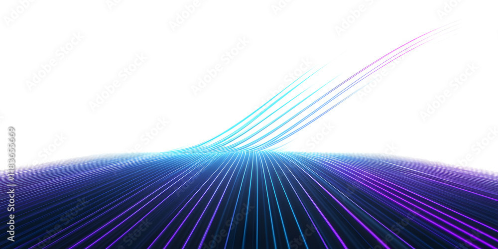Poster png futuristic technological style. png abstract background with speed lines. neon color rays vector