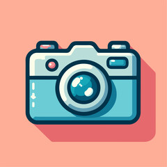 camera, illustration of camera, camera icon, cartoon camera