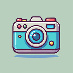 camera, illustration of camera, camera icon, cartoon camera
