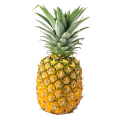 Fototapeta premium Whole pineapple on a transparent background