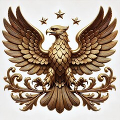 Obraz premium golden eagle with wings