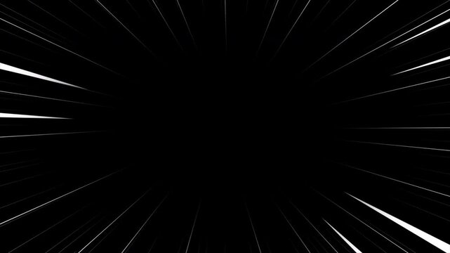 Animation Anime motion speed lines video overlay template manga style comic speed line background, Explosion flash and fast action, concentrated lines