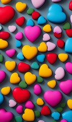 heart shaped candies