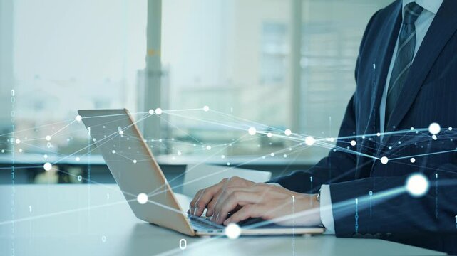 dx, digital transformation, network, ict, internet, online, wireless, laptop, pc, office, radio, lan, business, businessperson, people, businessman, engineer, system, cloud, connect, connection, line,
