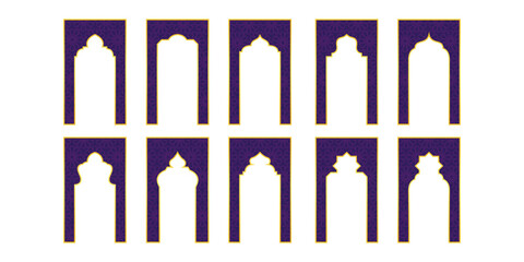 Islamic Frame with Pattern Vector