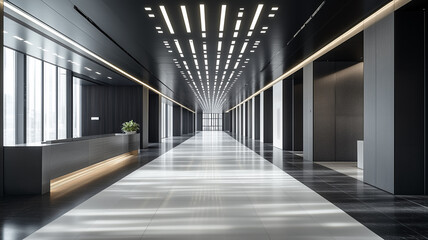 Fototapeta premium corridor in a modern building