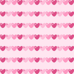 Pink heart background. Romantic, amoure, lovely cover, page, poster, paper, wallpaper.Celebration concept.Vector.