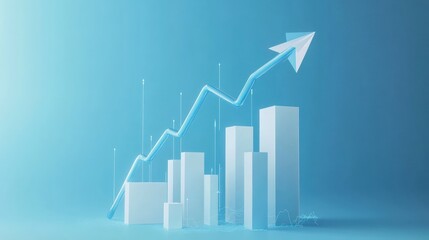 a vibrant financial business concept featuring colorful bar graphs and intricate data charts on a sleek office desk