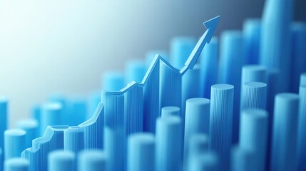 a vibrant financial business concept featuring colorful bar graphs and intricate data charts on a sleek office desk
