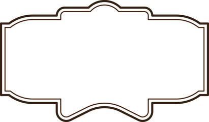 Elegant Ornate Frame, Decorative Border, Vintage Style Design Element