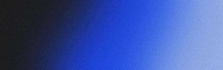 Grainy blue color gradient background with noise texture effect, copy space