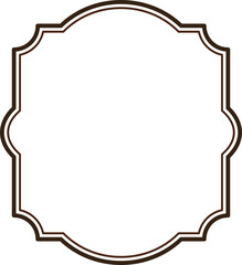 Brown ornate frame with a vintage style. Perfect for invitations or certificates