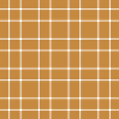 Elegant brown and cream plaid pattern. Perfect for textile design, website backgrounds, or crafting projects.  This seamless texture offers a sophisticated, minimalist aesthetic.