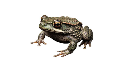 Fototapeta premium a 3D green toad isolated on a transparent background