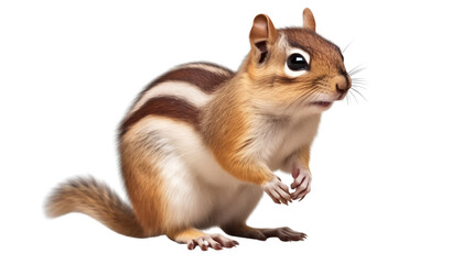 Obraz premium a chipmunk isolated on a transparent background