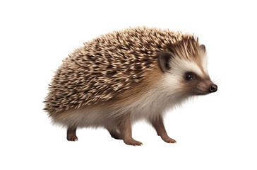 Obraz premium a hedgehog isolated on a transparent background