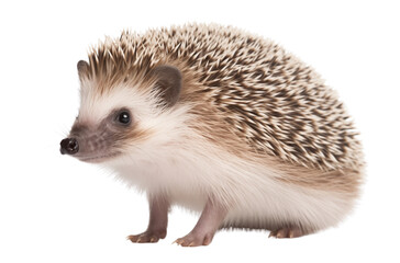 Fototapeta premium a hedgehog isolated on a transparent background