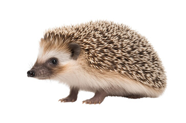 Fototapeta premium a hedgehog isolated on a transparent background