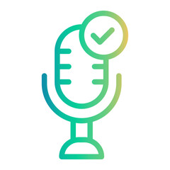 on Line Gradient Icon