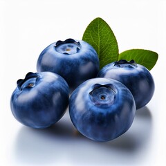 Obraz premium Fresh Blueberry Set: Vibrant and Juicy on Transparent Background