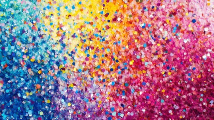 Naklejka premium Vibrant Glitter Rainbow Texture Background