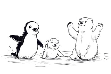 black and cartoon dogs coloring books for kids,