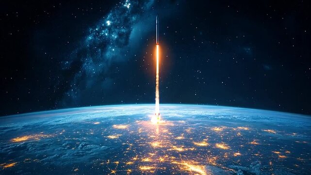 打ち上げられたロケット