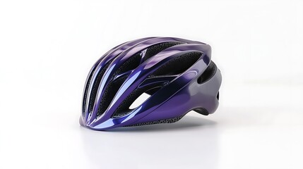 Fototapeta premium A purple helmet with a black face shield
