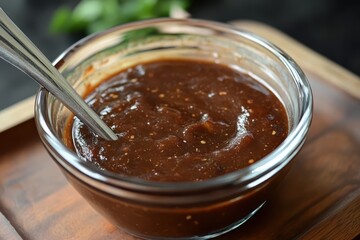 chicken wings dip in barbecue sauce