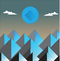 Abstract landscape Dzigh Style 1
