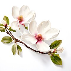 Obraz premium A beautiful green bush tree isolated on a white background