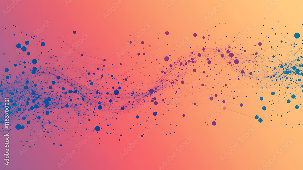 Poster data flow concept background