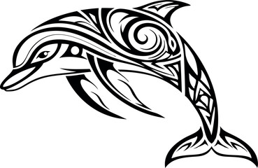 whale, minimalistic vector design with transparent background, suitable for logos, posters and products