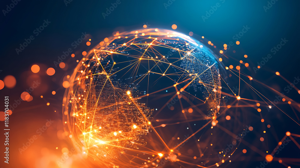 Aufkleber futuristic digital data background, can be used in the description of network abilities, technologic