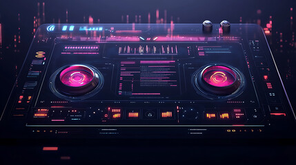 Futuristic user interface, hud, gui for game background design, technology background, digital data