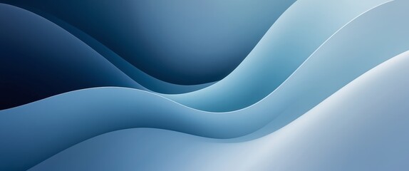 Harmonious Gradient Shading Creating Depth Through Smooth Color Transition from Deep Navy to Light Azure