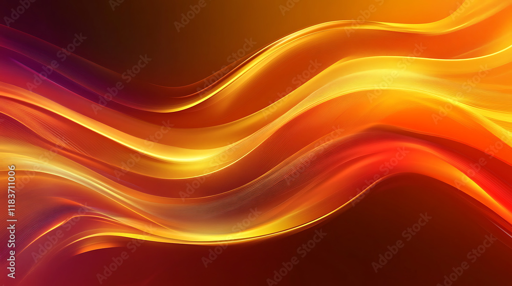 Fototapete Metallic abstract wavy liquid background layout design tech innovation, abstract background with waves, abstract colorful background