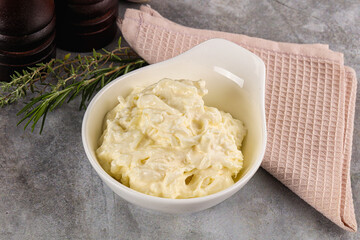 Italian soft young cheese stracciatella