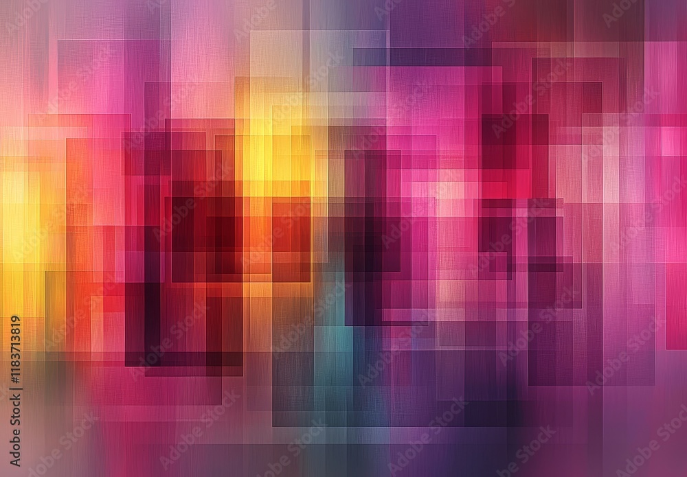 Poster multicolored rounded shapes create an abstract 3d rendering background