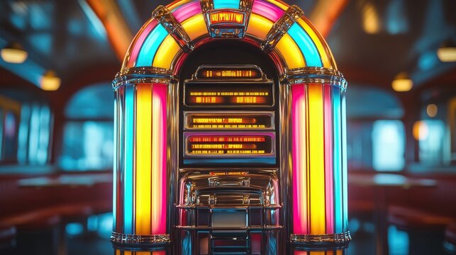 Vintage Jukebox in Retro Diner: A Blast from the Past