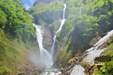 立山 称名滝　 初夏の風景