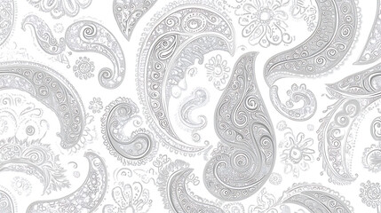 Simple seamless paisley pattern, paisley background, seamless paisley pattern, beautiful pattern with paisley, paisley ornament pattern, pattern with paisley